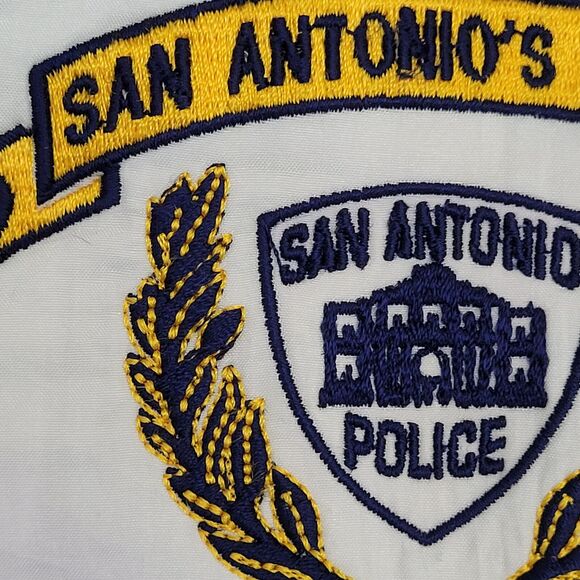 San-Antonio Police Windbreaker Jacket Large 24x25 Blue - Picture 12 of 16